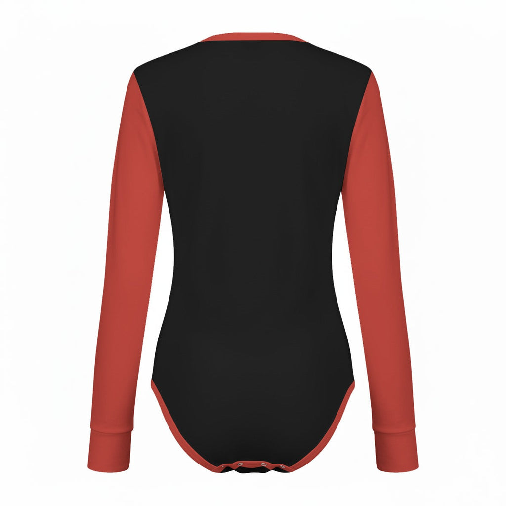 Roses Ribcage Long Sleeve CuddleSuit
