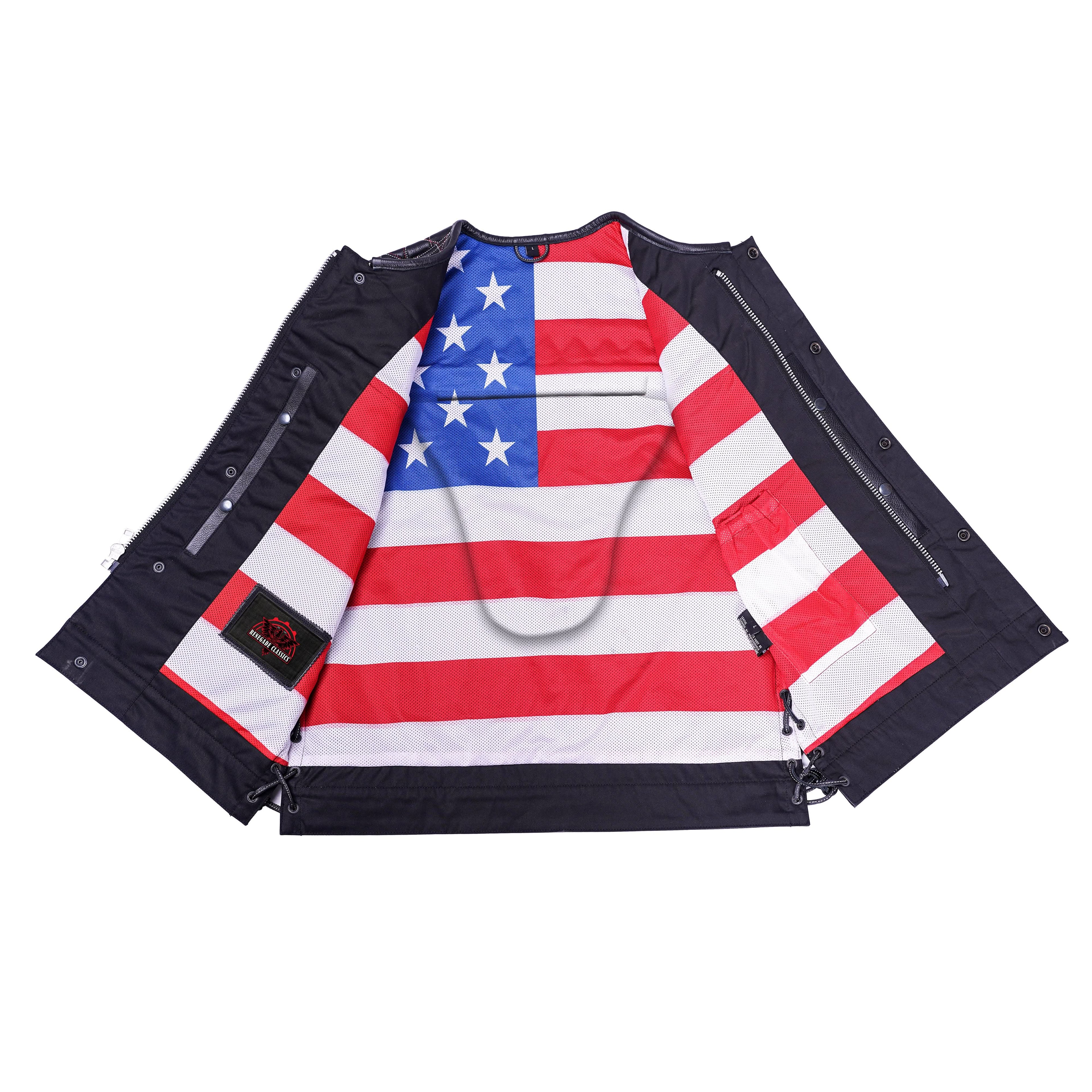 Throtlex Men's Leather Vest