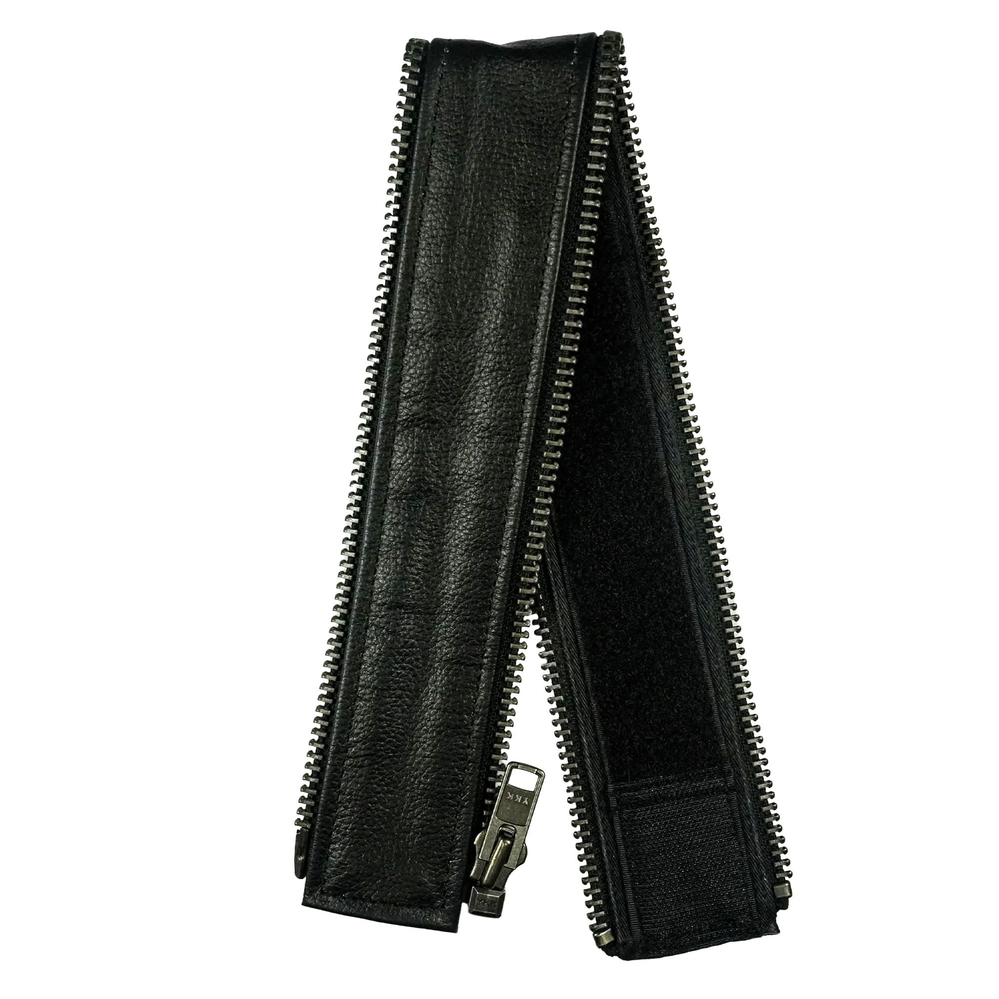 VXP52 Men's Black Universal Vest Expander Panel with Gun Metal Zip # 10 (Single Piece)