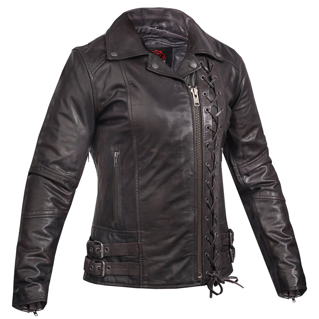 Black Pearl Women's Fashion Leather Jacket