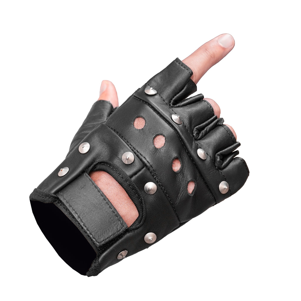 Road Rebel Fingerless Motorcycle Gloves