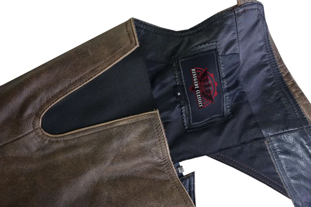 Women's Stylish Lightweight Hip Set Chaps- Two Tone