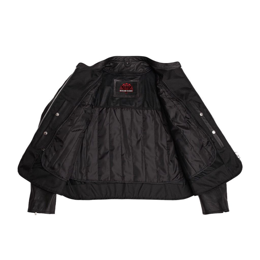Road Queen Women's Black Leather Biker Jacket