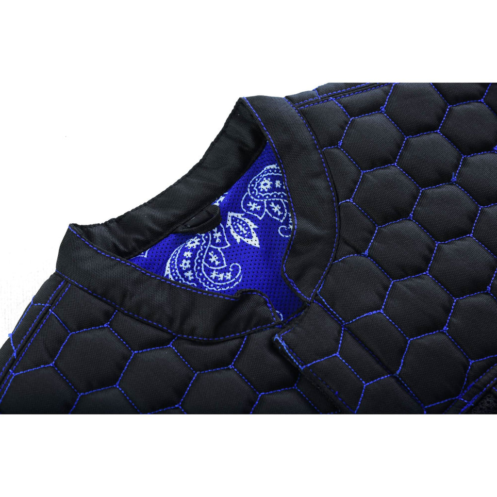 Cold Burn Men's Black Mesh Textile Vest