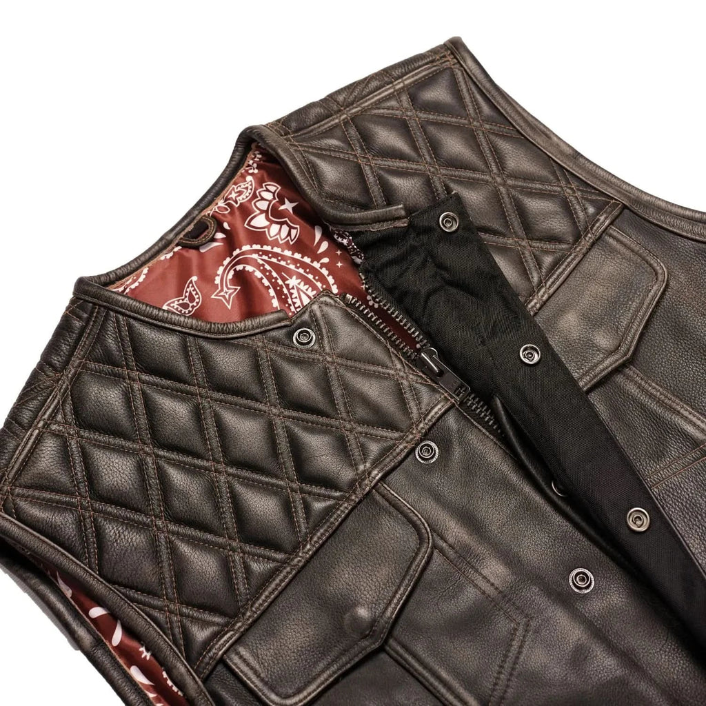 Liberty Knight - Lowcut Blaze Lowside Men's Leather Vest