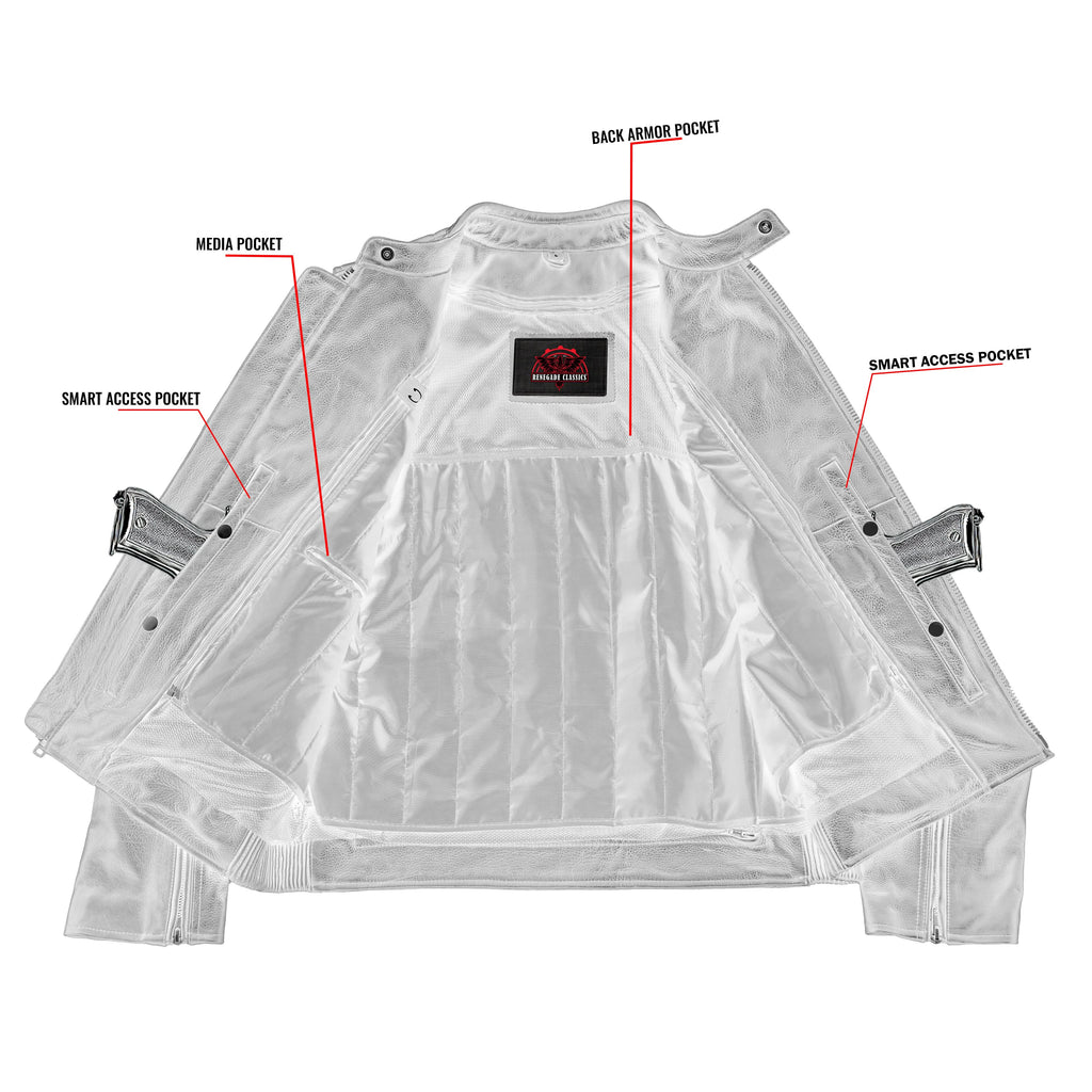 HellBorn - Men’s Leather Motorcycle Jacket