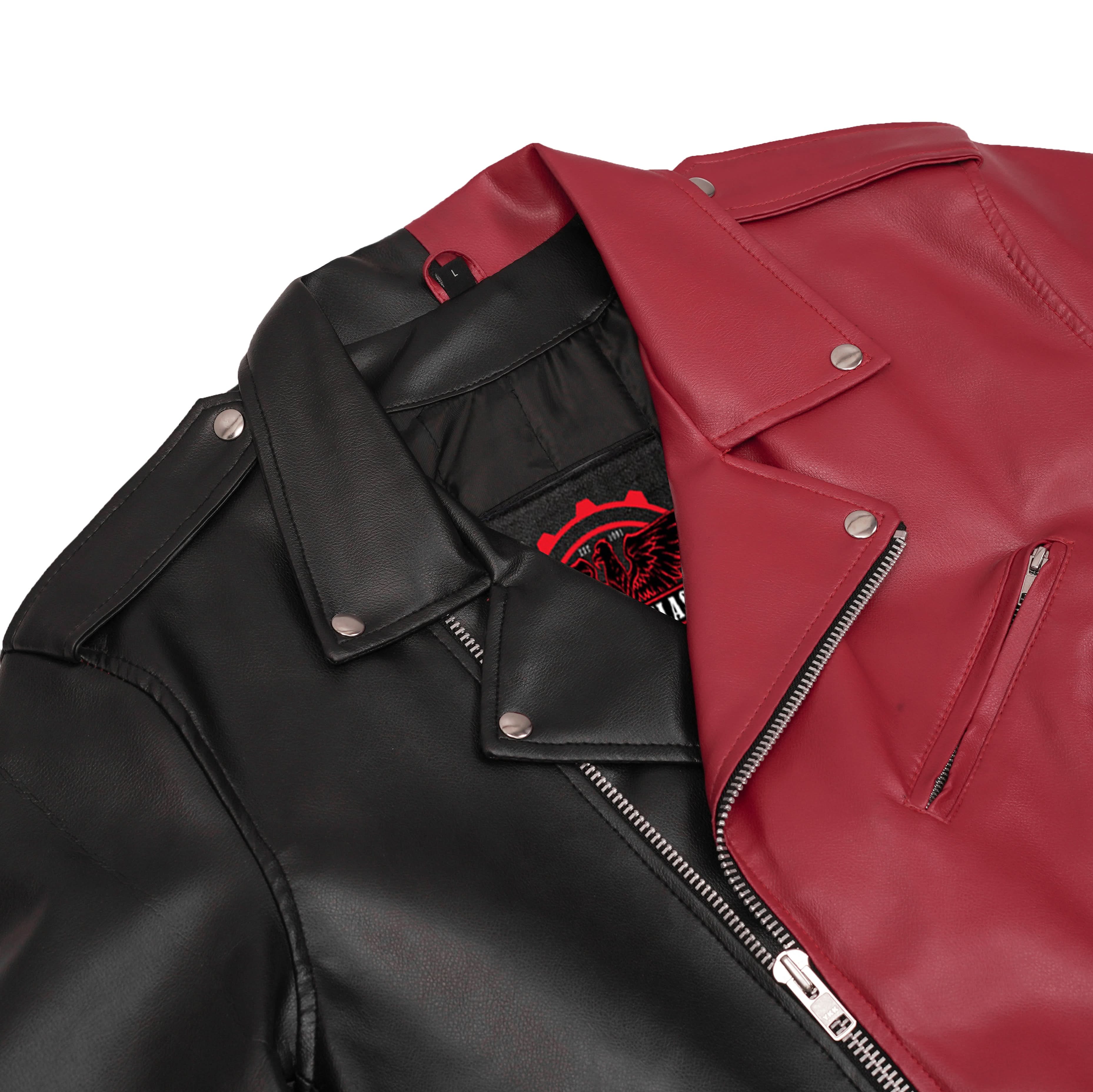 Void Ember Men’s Faux Leather Motorcycle Jacket