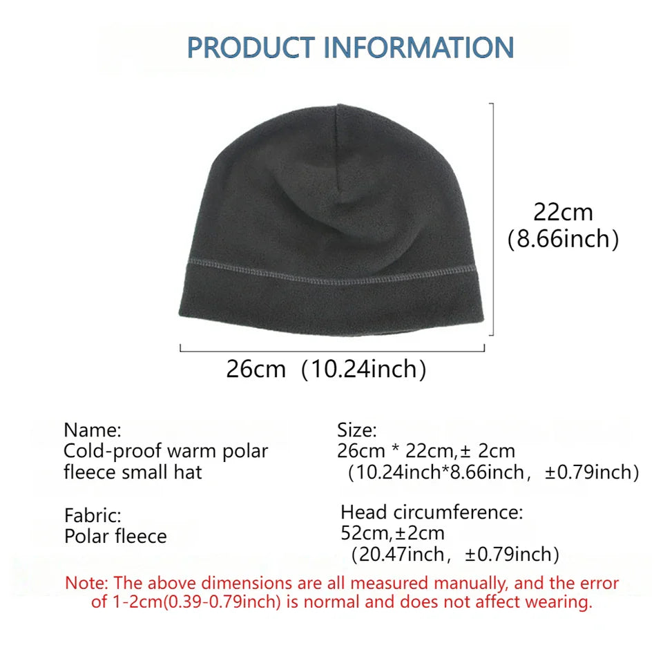 KoKossi Winter Fleece Windproof Cap – Warm Outdoor Sports Hat for Men, Thermal Ski, Cycling, Hiking & Camping Beanie