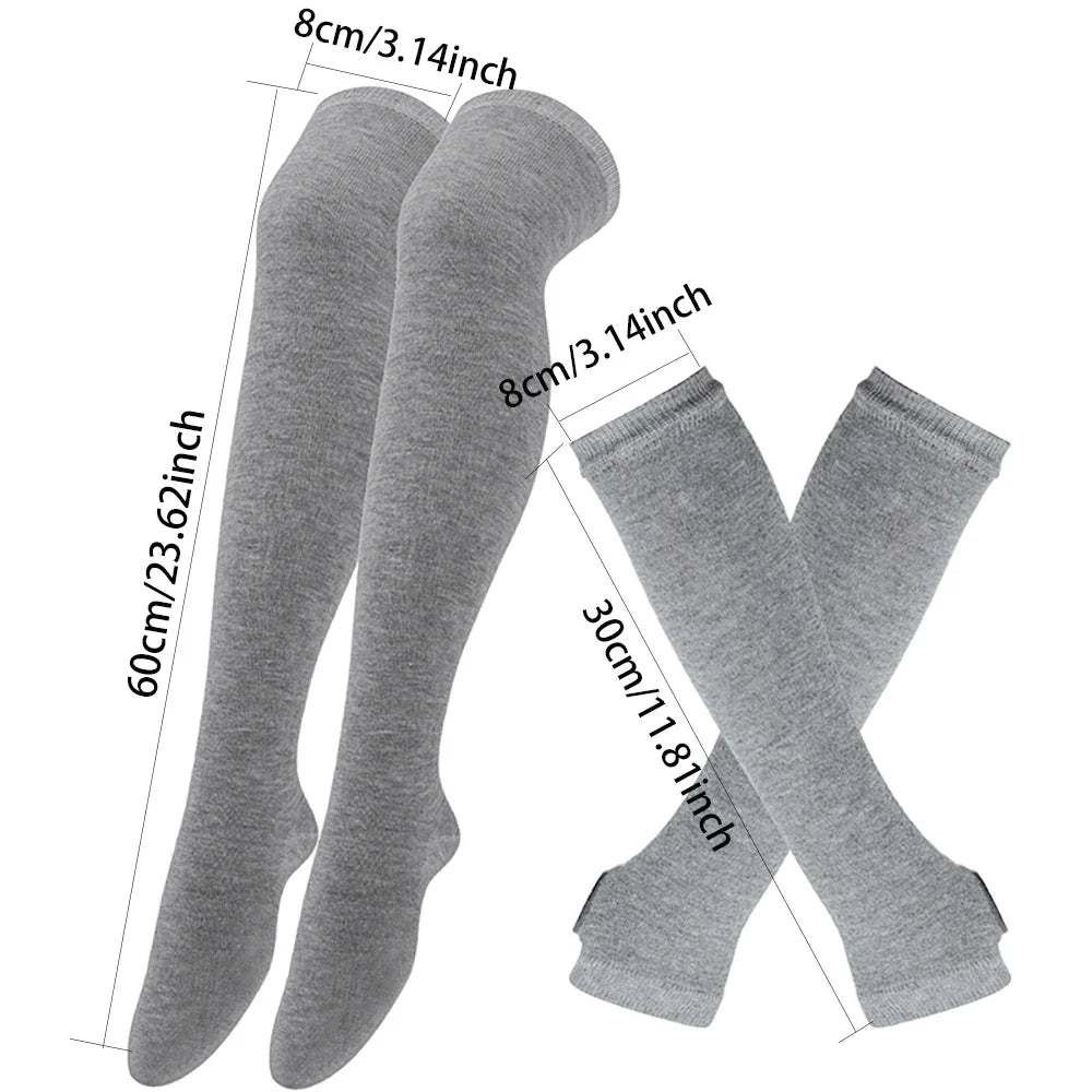 Midnight Veil Arm Warmers & Socks Set (Colors)