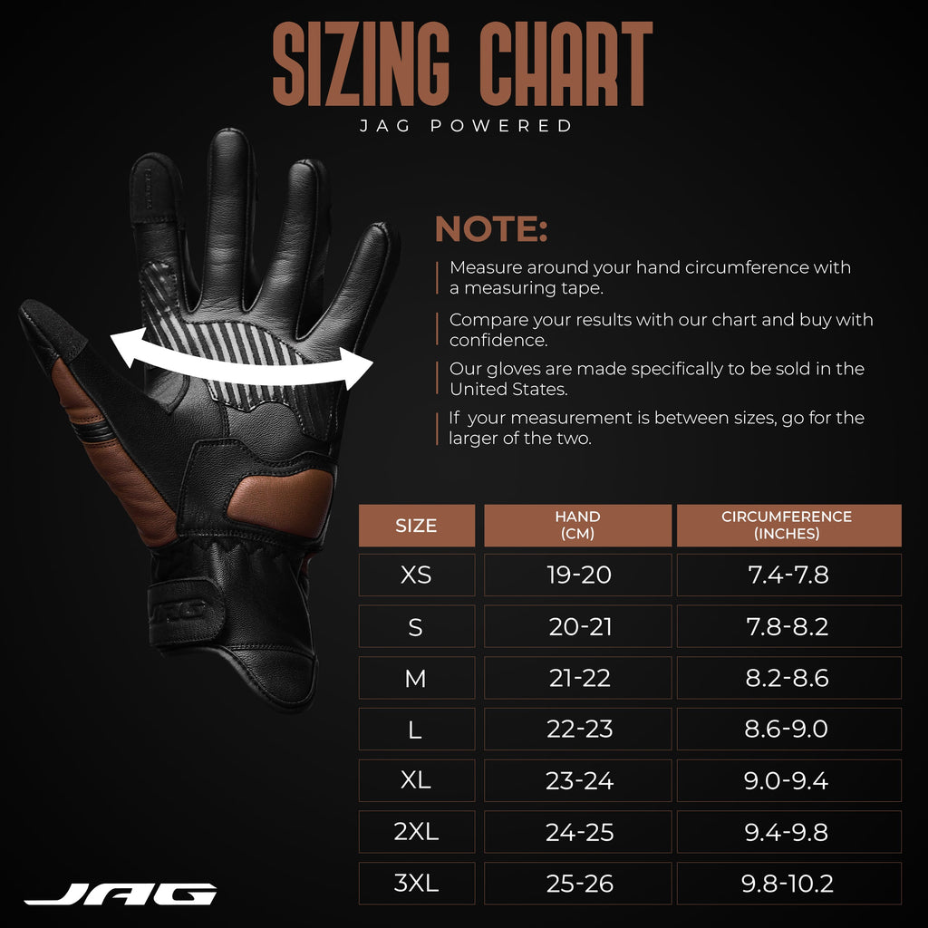 Helios Leather Motorcycle Gloves with Knuckle Protection