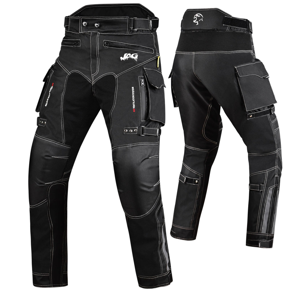 The mavrick- Motorcycle Protective Pants (Black)  By:JAG.