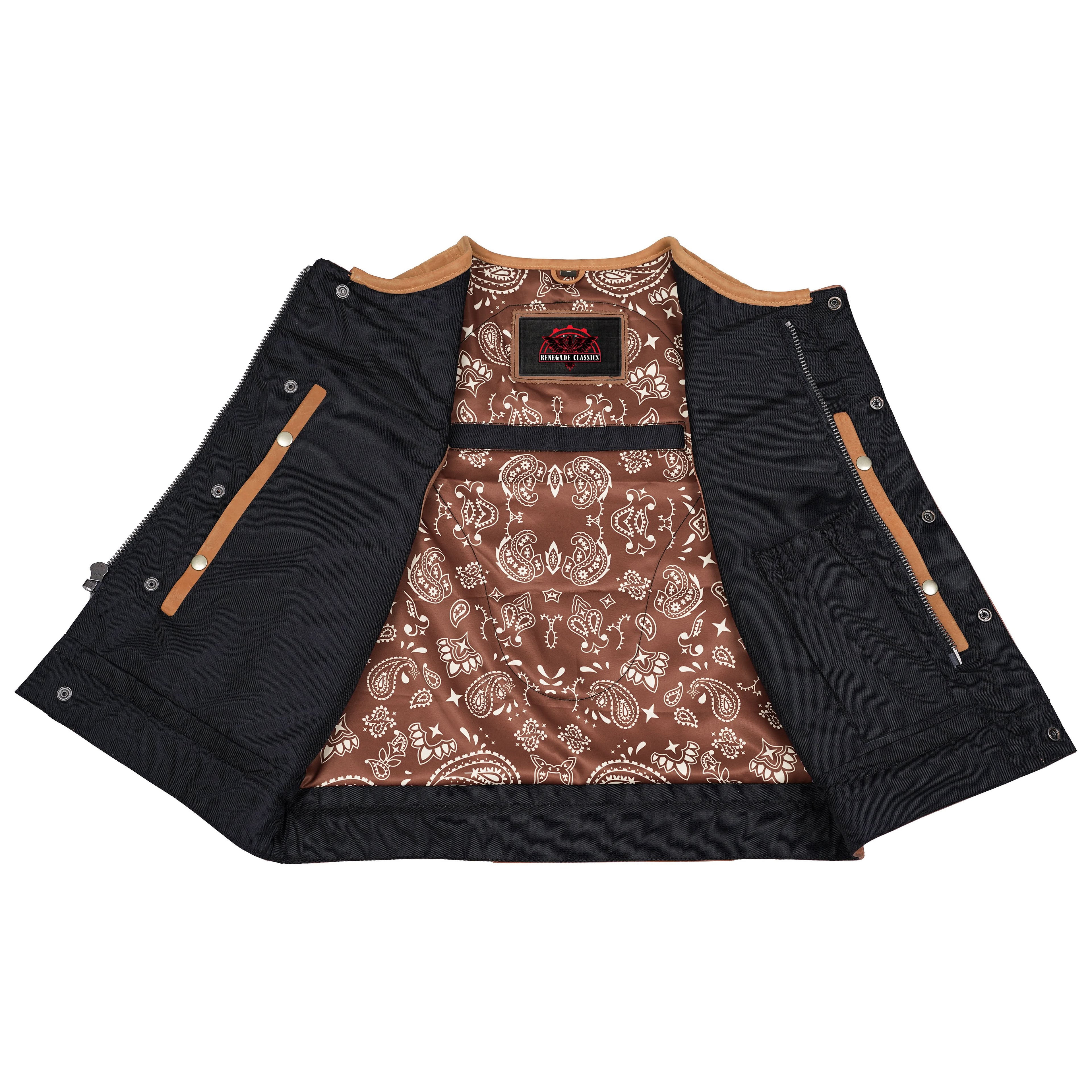 Rustic Rebel™ Lowcut Men’s Brown Leather Vest