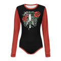 Roses Ribcage Long Sleeve CuddleSuit