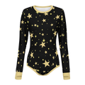 Golden Night Stars Long Sleeve CuddleSuit