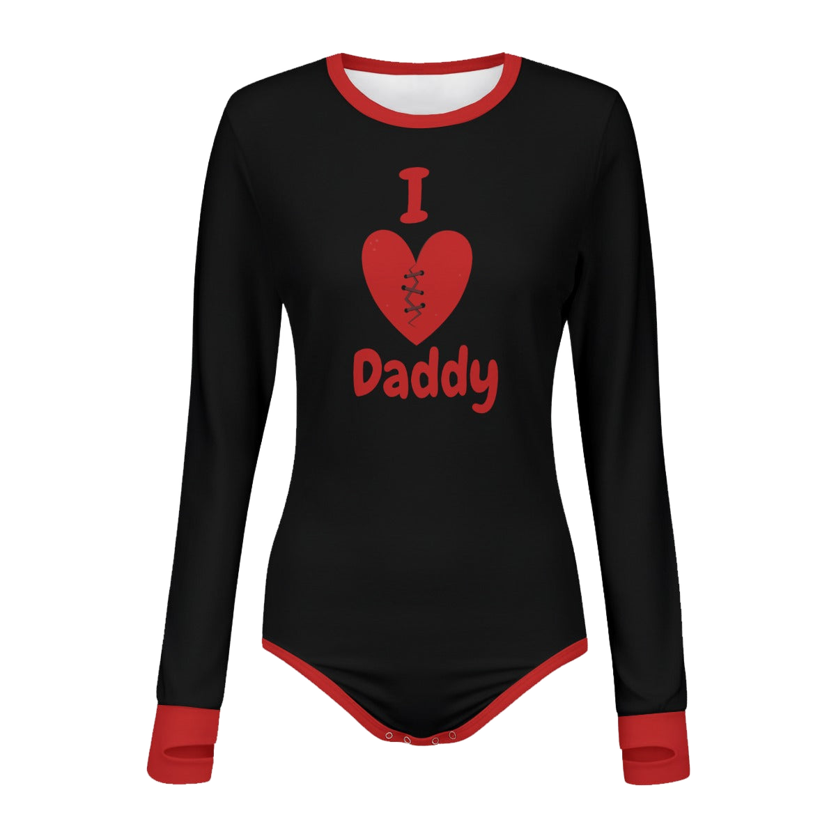 I Heart Daddy Long Sleeve CuddleSuit
