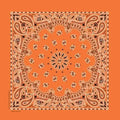 NT444 Bandana Paisley Orange